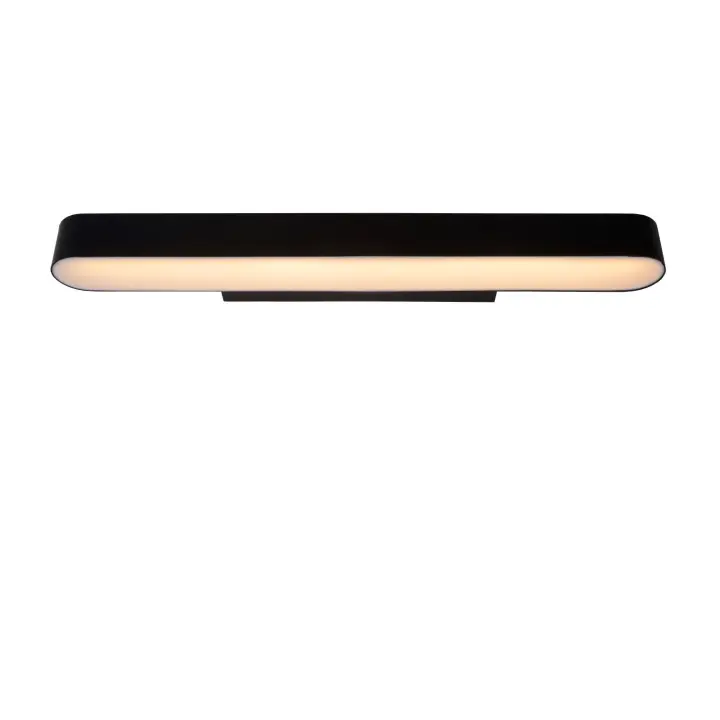 Lucide MADELON - Lámpara de pared Baño - LED - 1x9W 2700K - IP44 - Negro - 1