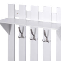 HOMCOM 3 EN 1 Conjunto de Muebles de Entrada Recibidor Pasillo Set de 3 Piezas Perchero Espejo Zapatero 2 Cajones - details 7