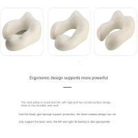 Almohada De Viaje En Forma De U De Espuma De Memoria Soporte Para Cuello Sin Bolsa De Transporte Tapones Para Los Oídos Y Máscara - details 15