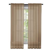 Cortina De Tule Transparente Para Ventana 100x200cm Color Sólido Barra De Hilo Decoración Del Hogar Cortina De Ventana Sin Aislamiento Térmico - details 12