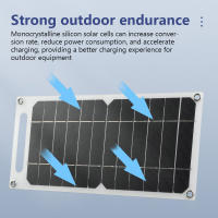 Panel Solar Portátil 6W Con USB Para Exteriores Impermeable Para Camping Y Senderismo Cargador De Móvil 5V De Silicio Monocrómico - details 2