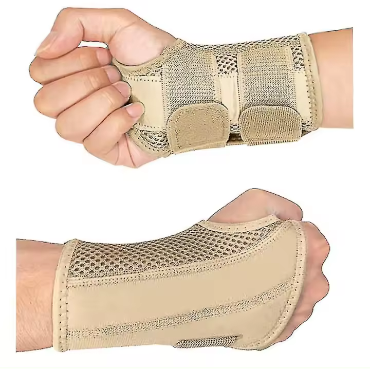 Muñequera túnel Carpiano para tendinitis artritis, muñeca transferible férula brace Noche soporte Coras ajustables - 1