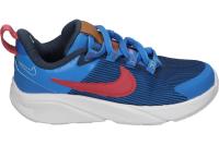 NIKE | Deportiva Nike Star Runner 4 Infantil – Zapatilla Azul con Detalles en Rojo para Niño - Sneaker con Cierre de Cordones - Estilo Casual - Cómodas - Para el Día a Día - Modelo FB7578-400 - details 0