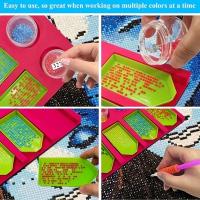 2pcs/set Organizador De Espuma Para Pintura Diamante Herramienta De Costura Mo Mosaic Accesorios Para Almacenamiento Cajas Y Contenedores - details 2