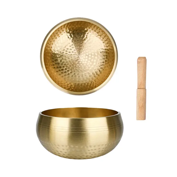 Bol De Canto Tibetano De Bronce Hecho a Mano Para Meditación Y Yoga Estilo Nepal Sacerdote Budista Música Terapéutica - 1