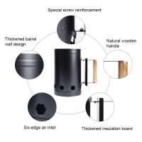 Estufa De Barbacoa Con Ignición De Cobre Spark Bucket Para Carbón Accesorio De Exterior No Desechable Con Dispositivo De Ignición Incluido - details 0