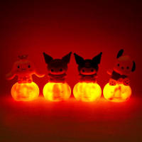 Lámpara De Noche De Calabaza Sanrio Con Tema De Halloween Cinnamoroll Kuromi My Melody Pochacco Para Decoración Del Hogar Y Regalo De Juguete - details 2
