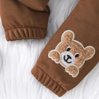 Conjunto De Ropa Para Bebé Terno Con Estampado De Oso Casual Para Niños Y Niñas De 3 a 24 Meses Camiseta De Manga Larga Y Pantalones Navys - details 13