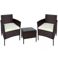 Gerimport Conjunto 2 Sillones de ratán con mesa - details 0