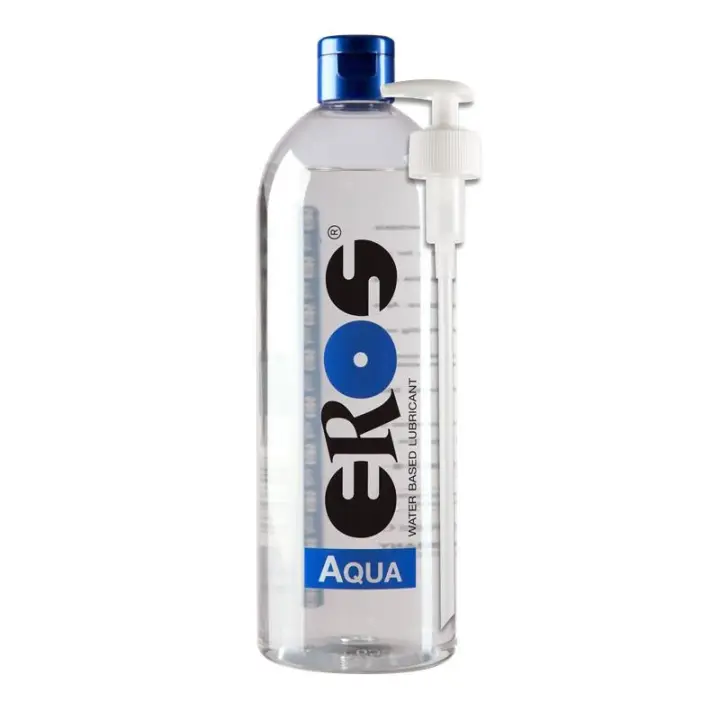 Lubricante Base Agua Aqua Botella dispensador 1000 ml - 1