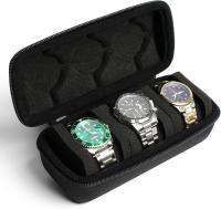 Caja de viaje de 3 Relojes, Caja de Transporte de Reloj Dura, se ajusta perfectamente a todos los tamaños de Relojes de hasta 2,36 - details 2