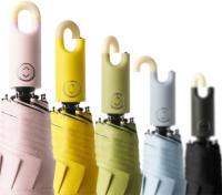 Paraguas plegable automático con enganche para mujer y hombre, resistente al viento y a la lluvia. - details 3