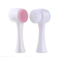 Cepillo De Limpieza Facial 3D Doble De Silicona Con Cerdas Suaves Exfoliador Manual Doble Cara Para Masaje Y Eliminación De Piel Muerta - details 12