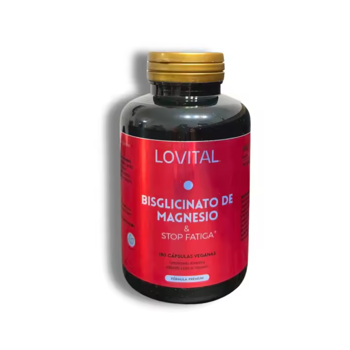 LOVITAL Bisglicinato de Magnesio 180 comprimidos | Tratamiento para 2 meses  | Alta Biodisponibilidad | 240mg | Controla Síndrome Premenstrual | Apto Veganos - 1