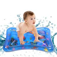 Tapete de agua para bebé, tapete de juego acuático sin BPA, juguetes para bebés de 3 a 6 a 9 meses, tapete inflable para el tiempo boca abajo, actividades divertidas para estimular el crecimiento de su bebé, juguete para niños Ocean - details 1