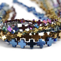 JHNBY Cuentas De Hierro Naturales En Colores Azul Oro Morado 6/8/10mm Espaciadoras Para Joyería DIY Pulseras Encuentros - details 4