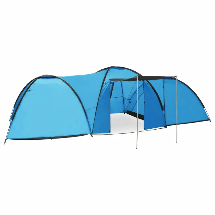 vidaXL Tienda de campaña iglú 8 personas azul 650x240x190 cm - 1
