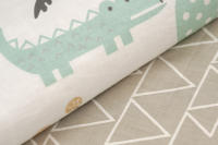 LALA - Protector de Cama anticolisión para Bebe, juego de Cama para Bebe, Valla de Algodón Puro, color Cafi, 30x30x6, extraible y lavable. - details 7