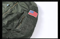Chaqueta De Piloto MA-1 Para Hombre Estilo Militar Con Estampado De Camuflaje Chaqueta De Béisbol Gruesa De Algodón Para Otoño E Invierno Cierre De Cremallera - details 32