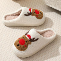 Zapatillas De Navidad Para Mujer Y Hombre Suaves Para El Hogar Y La Dormitorio Sandalias Planas Con Peluche Cálidas Y Antideslizantes Para Parejas - details 6