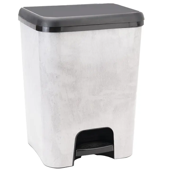 COM-FORT HOUSE CUBO PEDAL DUO ECOLOGICO NEGRO DEC. IML CEMENTO 52L. - 1