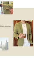 Chaleco De Negocios Para Hombre En Color Sólido Ajustado Moda 2024 Chaqueta Individual Elegante Ropa Masculina De Otoño Invierno - details 12