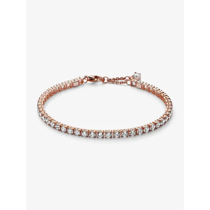 Pandora - Pulsera de Tenis brilliant-Baño de Oro Rosa de 14K - 1