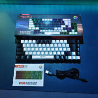 Teclado De Juego Tredy HXSJ V200 60% Diseño Ergonómico Ligero Antighosting RGB Retroiluminado Teclado De Máquina Sentido Alambre - details 11