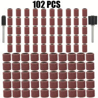 Kit De Enrosque De Arena 102 Piezas Con Mandril De 1/2 Y 1/4 Pulgada Grados 80/120/180 Herramientas De Abrazadera Para Taladro Rotatorio De Uñas - details 0