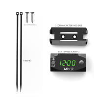 Medidor De Voltaje Digital Para Motocicleta 6V-30V 3 En 1 Reloj Y Termómetro Tester De Batería Medidor De Tiempo - details 3