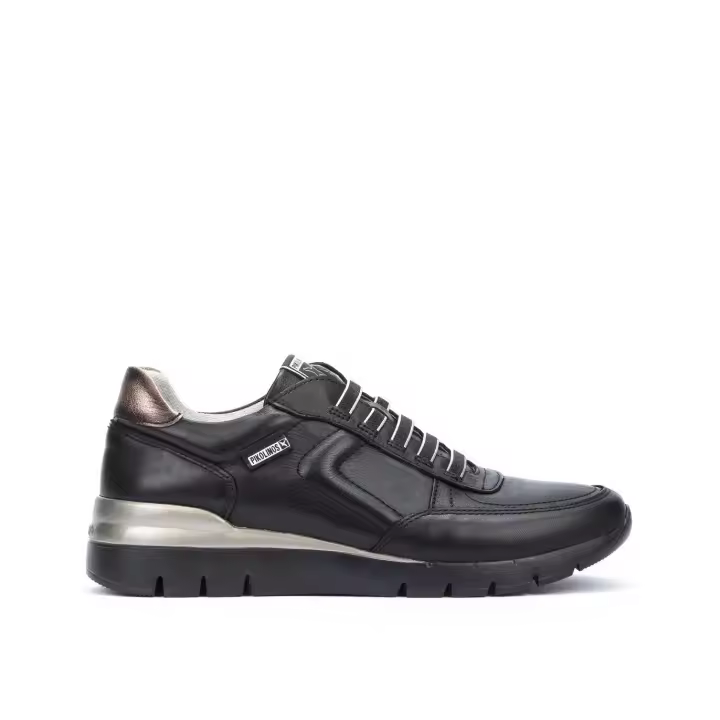 ZAPATILLAS URBANAS DE PIEL NEGRAS PIKOLINOS CANTABRIA W4R-6731 - 1
