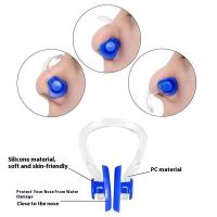 Juego De Clips Para La Nariz Y Auriculares De Natación En Silicona Triple Capa Impermeable Antideslizante Y Antiobstrucción Para Adultos - details 2