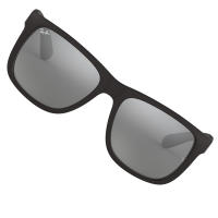 Ray Ban-Gafas de sol Justin con forma ovalada RB41656226G55 unisex