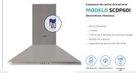 Campana chimenea SAUBER SCDP60I ancho 60 cm inox - details 0
