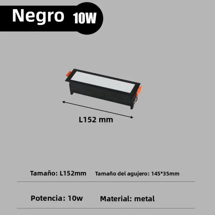 Lámpara De Techo Revestida LED Rectangular 10W 20W 30W AC85-265V Luz De Punto Para Decoración De Hogar Y Tiendas - 1