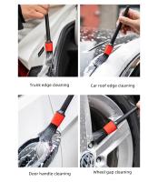 5PCS Cepillo De Lavar Coche Pequeño Herramientas De Detalle Para Interior Automotriz Cepillo De Limpieza Para Salidas De Aire Y Ruedas De Auto Material ABS - details 1