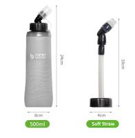 Botella De Agua MAP BROTHER S005 Suave De TPU 250ml 420ml 500ml Para Correr Con Funda Cinturón Chaleco Y Hielo Compatible Con Pack De Hidratación - details 11