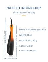 Afeitadora De Cuchilla Recta Para Hombres Happy Barber De Aleación De Zinc Herramientas De Corte De Pelo Personalizadas Con Logo De Marca - details 6