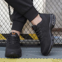 AMAWEI Zapatillas De Trabajo Para Hombre Antideslizantes Seguridad Antipinchazos Protección Respirables Ligeros Con Punta De Acero - details 14