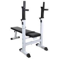 vidaXL Banco Soporte Barras Mancuernas 60,5 kg Musculación Pesas Entrenamiento - details 3