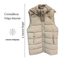 Beachy Chaleco Larga Afelpado Acolchado Calentito Cierre Cremallera Capucha Desmontable - details 2