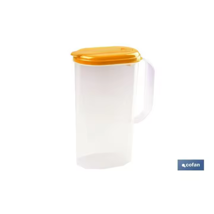 Jarra de agua 2l naranja  modelo manantial 25x19x9.5cm   caja 6 unid. - 1