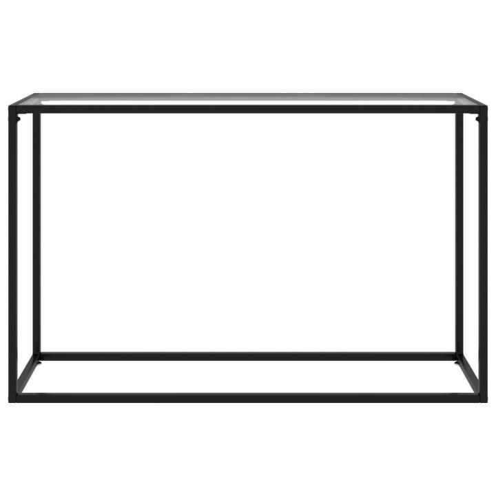 vidaXL Mesa consola vidrio templado transparente 120x35x75 cm