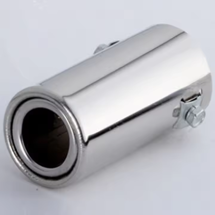 Tubo De Modificación De Escape De Coche En Acero Inoxidable Cromado Para Cola De Escape Directa Pieza Individual - 1