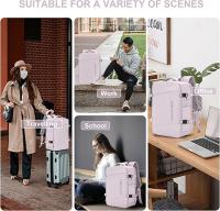 Mochila de viaje grande para mujer, mochila de mano para equipaje de mano de Easyjet, 32 x 16 x 46, mochila debajo del asiento, bolsos de cabina de Ryanair, equipaje de mano debajo del asiento, mochila de viaje, tamaño de cabina con puerto de carga USB - details 4