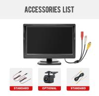 Cámara De Reversa Dinámica KTYDKP Con Pantalla De 5 Pulgadas Para Coche Monitor De Estacionamiento Impermeable Ángulo De Visión 170° - details 5