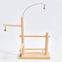Estante De Madera Para Pájaros Juguete Interactivo Para Periquito Estación De Entretención Y Entrenamiento Para Pájaros - details 1