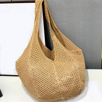 Bolso De Hombro Para Mujer Estilo Bohemio Hecho a Mano Capacidad Grande Saco De Mano De Paja Tejida Casual Bolso De Playa Verano - details 20