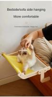 Colchón Para Gato De Hamaca De Soporte Respirable Madera Tipo Colgante Para Lámina De Ventana Y Balcón Cama De Mascota Simple Y Moderna - details 5