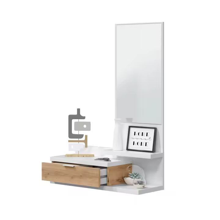 Duehome Mueble de Recibidor Dahlia - Diseño Inteligente y Almacenaje Funcional - 1